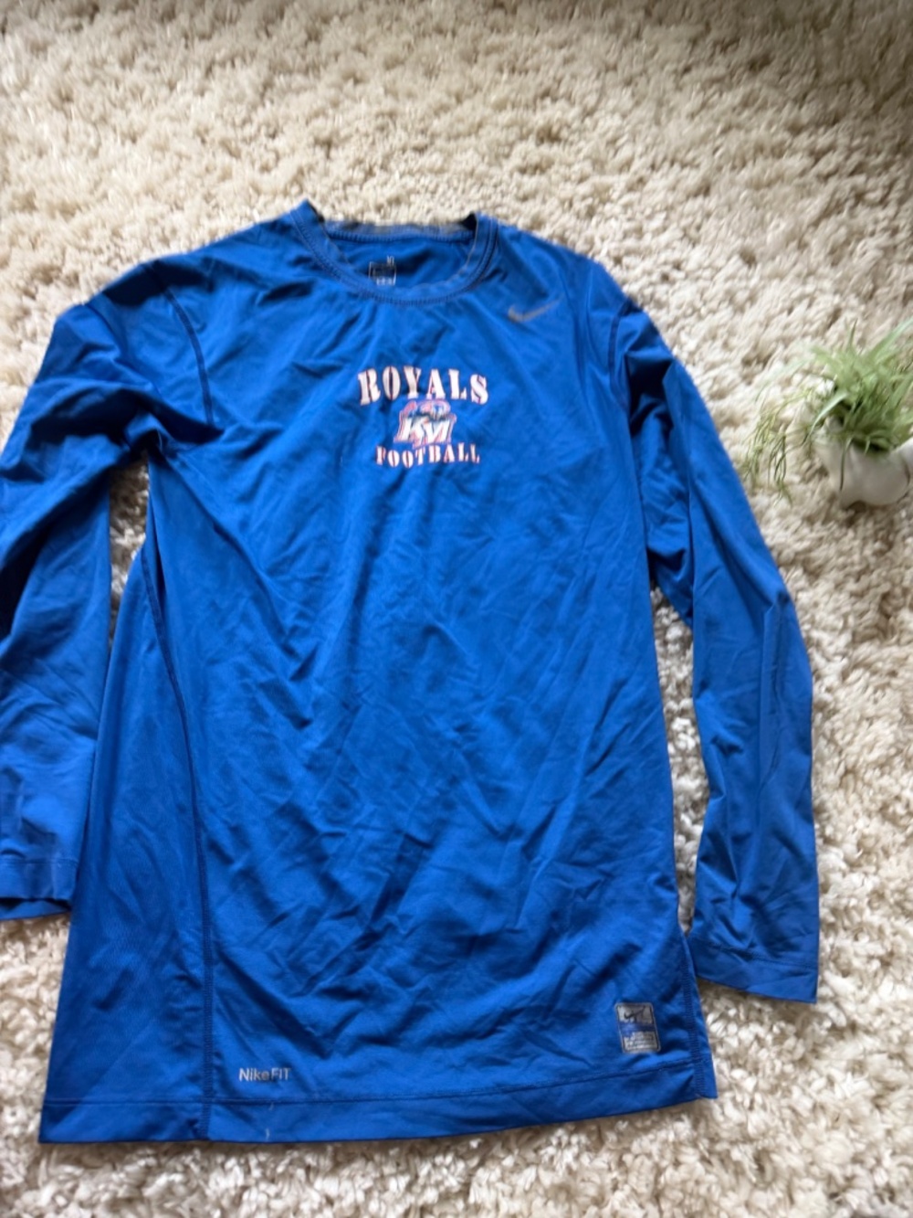 Nike long-sleeve athletic Nike Royals Football Long Sleeve Performance Tee - Roy - Picture 3 of 7
